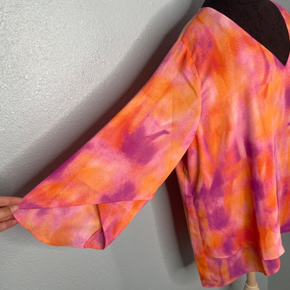 Beautiful by Lawrence Zarian Plus Size Tunic Blouse - Picture 5 of 12